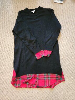Women Dress light weight black & mock undershirt